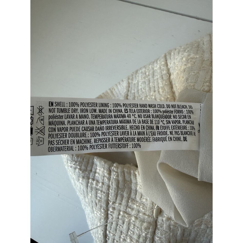 Anthropologie Cream Bouclé Midi Skirt - Picture 5 of 7